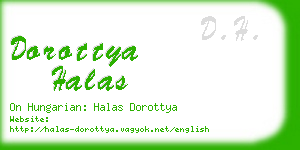 dorottya halas business card